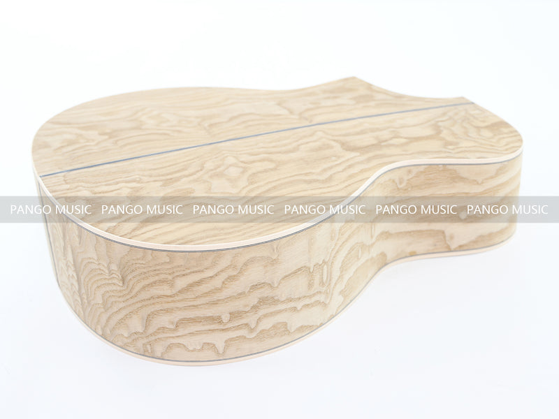 41 Inch Solid Spruce Top DIY Acoustic Guitar Kit with Ash Veneer (PFA-988F, Fast Shipping, Tariff-free)