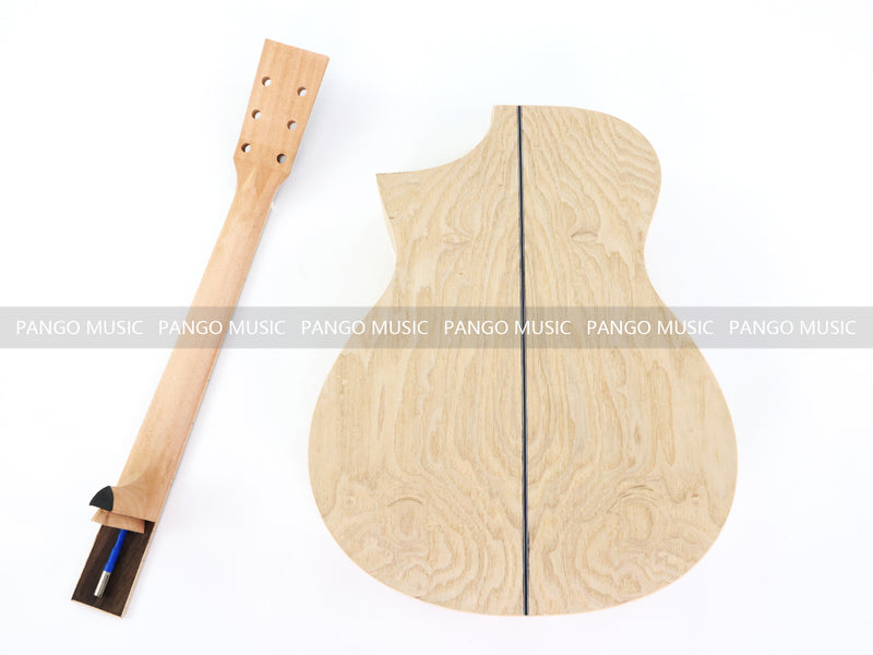 Pre-Sale 41 Inch Solid Spruce Top DIY Acoustic Guitar Kit with Ash Veneer (PFA-988X)