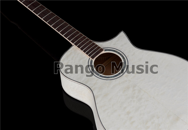 41 Inch Solid Spruce Top DIY Acoustic Guitar Kit with Quilted Maple Veneer (PFA-989F, Fast Shipping, Tariff-free)