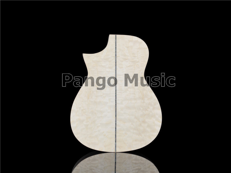41 Inch Solid Spruce Top DIY Acoustic Guitar Kit with Quilted Maple Veneer (PFA-989F, Fast Shipping, Tariff-free)