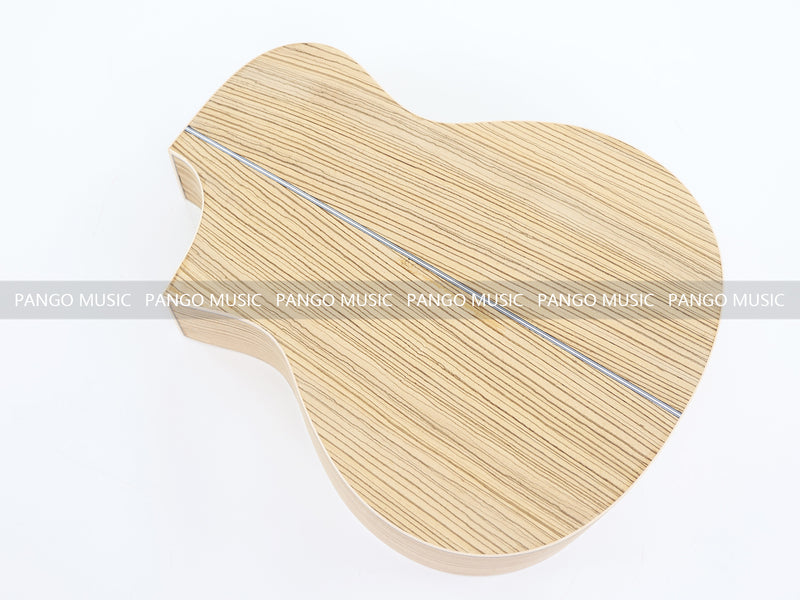 41 Inch Solid Spruce Top DIY Acoustic Guitar Kit with Zebrawood Veneer (PFA-990F, Fast Shipping, Tariff-free)