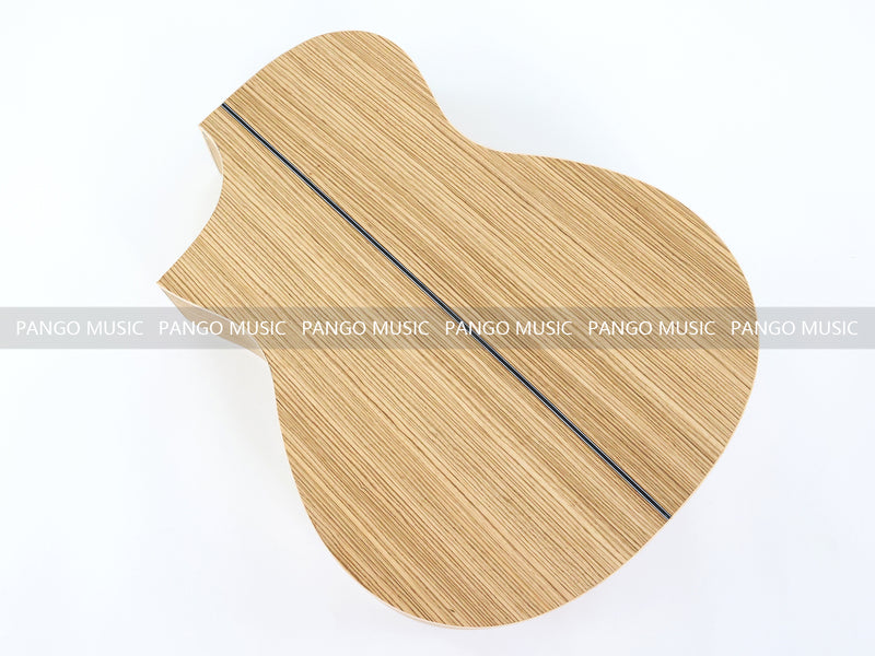 41 Inch Solid Spruce Top DIY Acoustic Guitar Kit with Zebrawood Veneer (PFA-990X)
