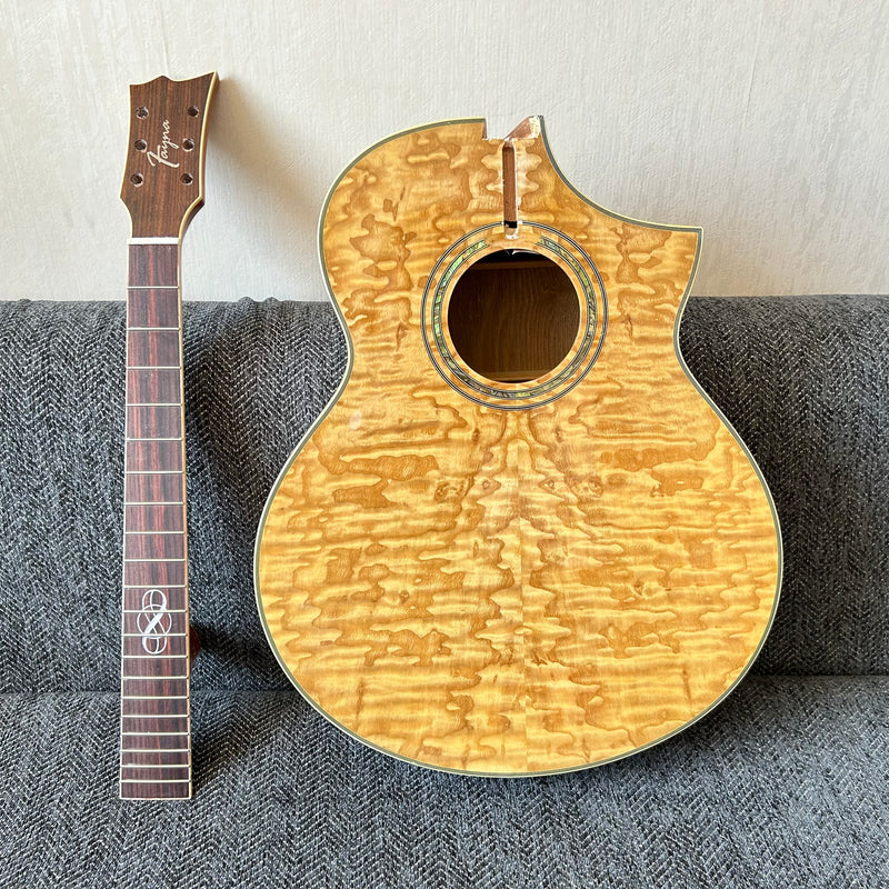 41-inch Solid Spruce Top LEGO Style DIY Acoustic Guitar with Painting (PHT-001)