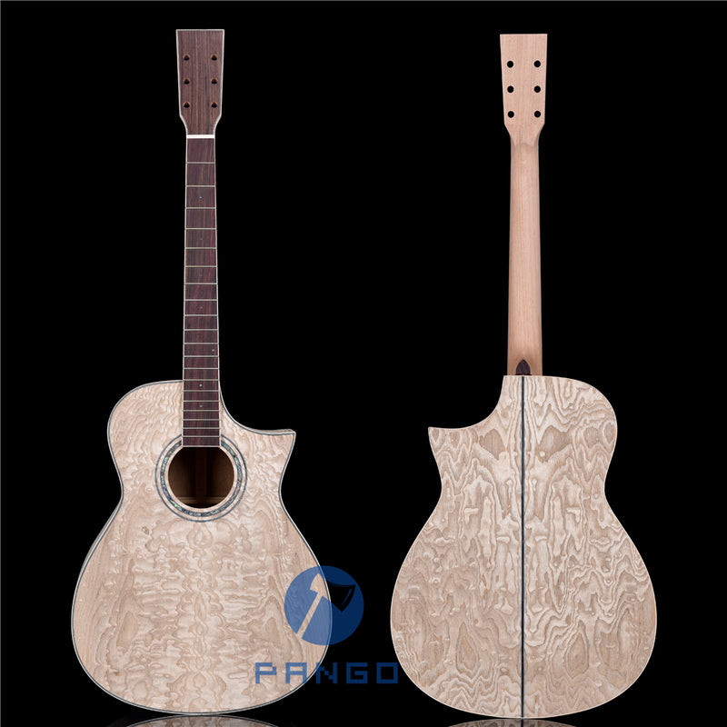 Pre-sale 41 Inch Solid Spruce Top DIY Acoustic Guitar Kit with Ash Veneer (PFA-988)