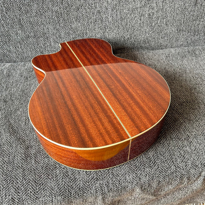 41 Inch Solid Spruce Top LEGO Style DIY Acoustic Guitar with Painting (PHT-006)