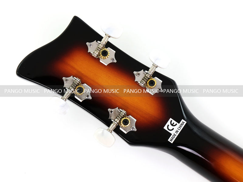 4 String 30" Short Scale Semi Hollow Sunburst Electric Bass Guitar(PHF-129)