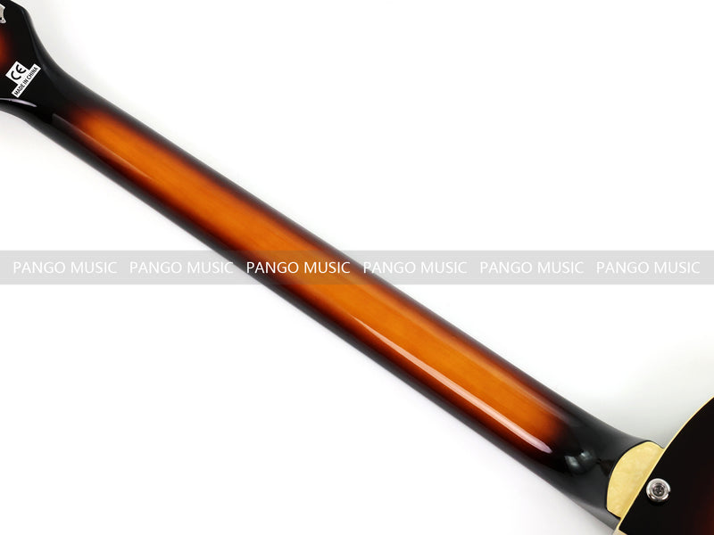 4 String 30" Short Scale Semi Hollow Sunburst Electric Bass Guitar(PHF-129)