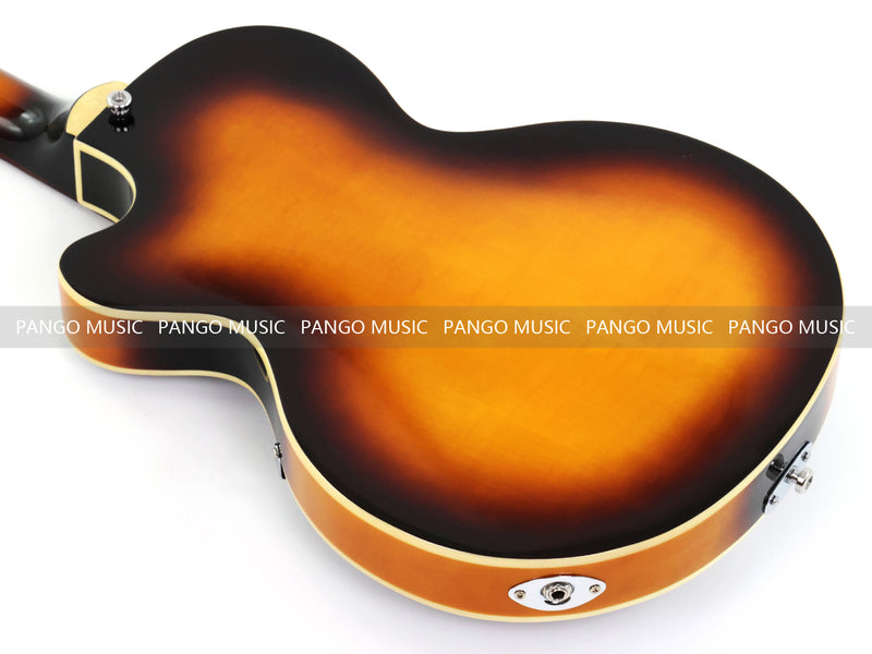 4 String 30" Short Scale Semi Hollow Sunburst Electric Bass Guitar(PHF-129)