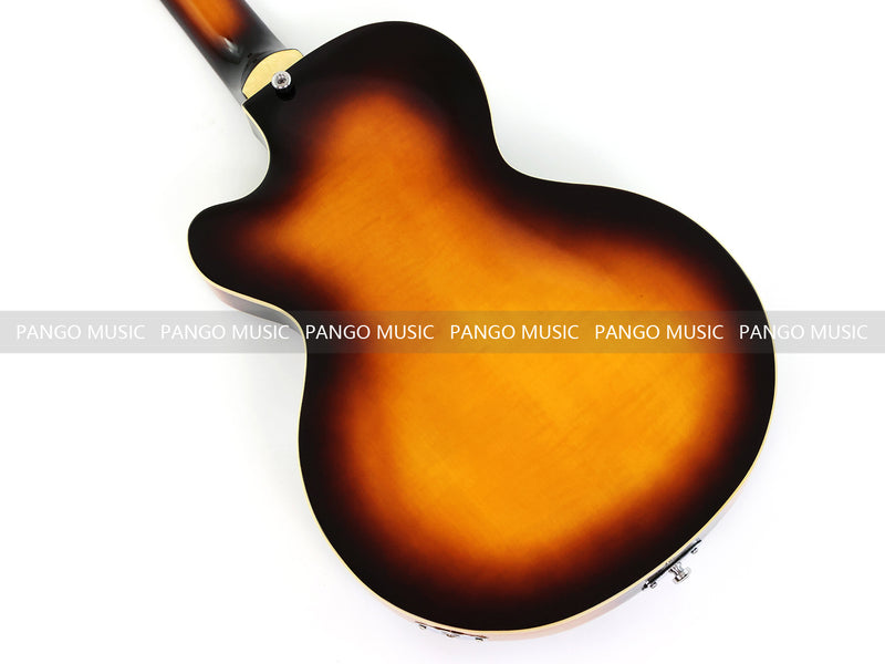 4 String 30" Short Scale Semi Hollow Sunburst Electric Bass Guitar(PHF-129)