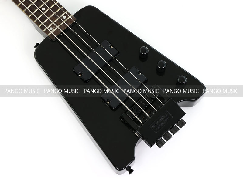 4 String Headless All Black Electric Bass Guitar (GKS-079)