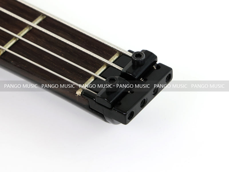 4 String Headless All Black Electric Bass Guitar (GKS-079)