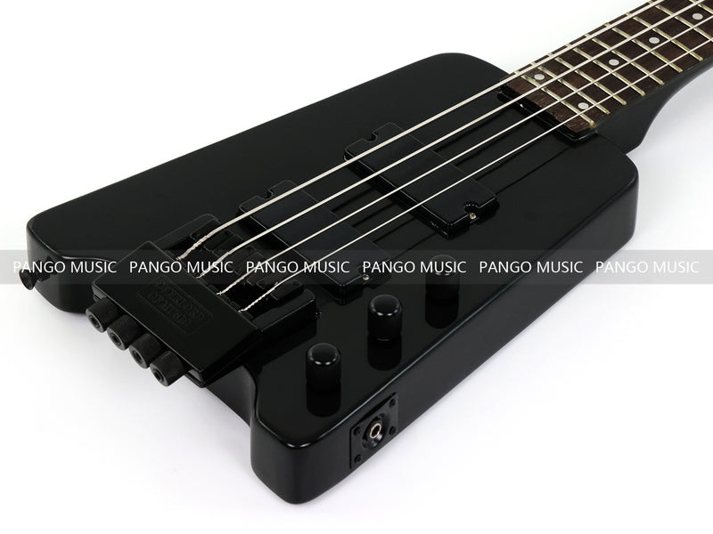 4 String Headless All Black Electric Bass Guitar (GKS-079)