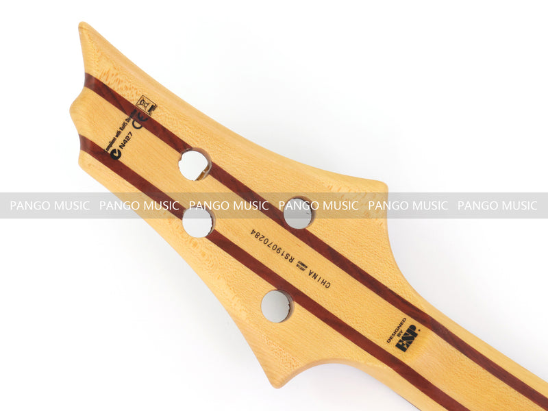 4 String Left-Handed Neck-Through DIY Electric Bass Guitar Kit with 5-piece Neck, Matte Finish (NLB-700)