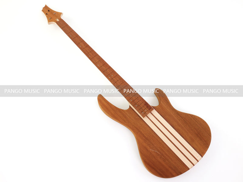 4 String ESP Style Neck-Through DIY Electric Bass Guitar Kit with 5-piece Neck, Pre-Slotted Fretboard (NTB-599)
