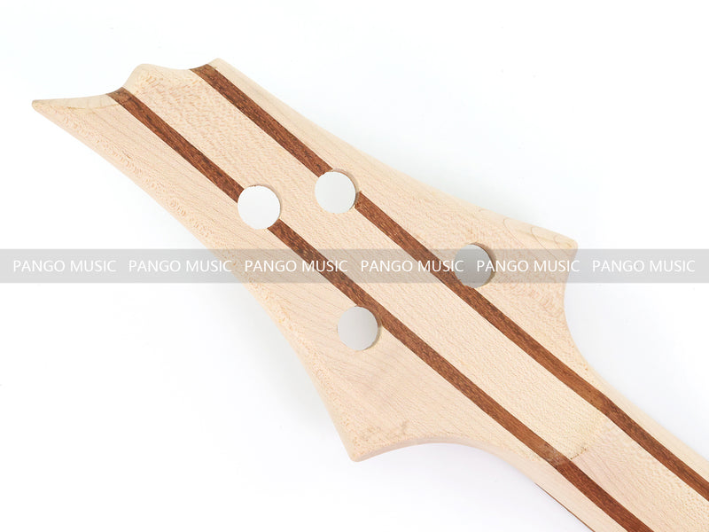 4 String ESP Style Neck-Through DIY Electric Bass Guitar Kit with 5-piece Neck, Pre-Slotted Fretboard (NTB-599)