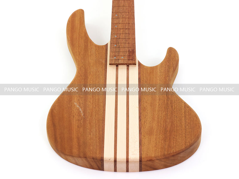 4 String ESP Style Neck-Through DIY Electric Bass Guitar Kit with 5-piece Neck, Pre-Slotted Fretboard (NTB-599)