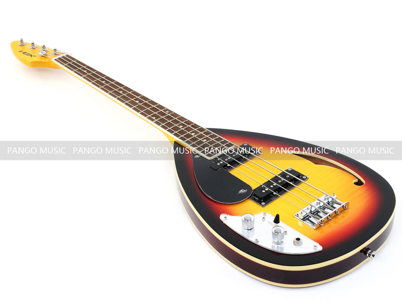 4 String Semi-Hollow Body Left-Handed Electric Guitar (C1824, B Stock)