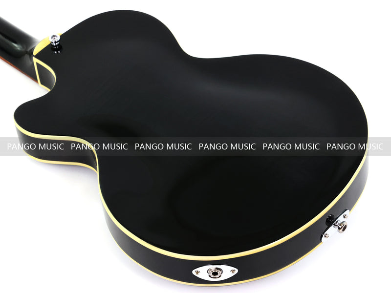 4 String Semi Hollow Electric Bass Guitar with Gloss Black Finish (PHF-128)