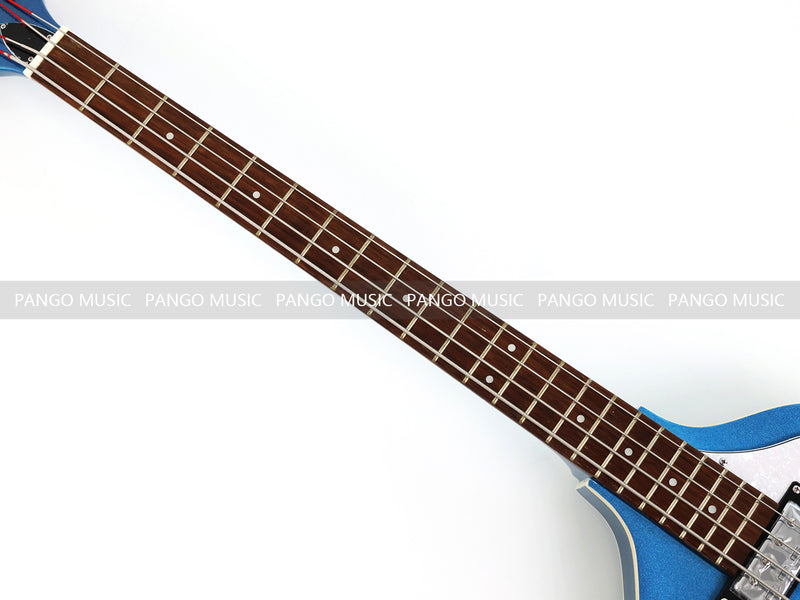 4 String Semi Hollow Violin Style Electric Bass Guitar with Metallic Sparkling Finish (PHY-109)