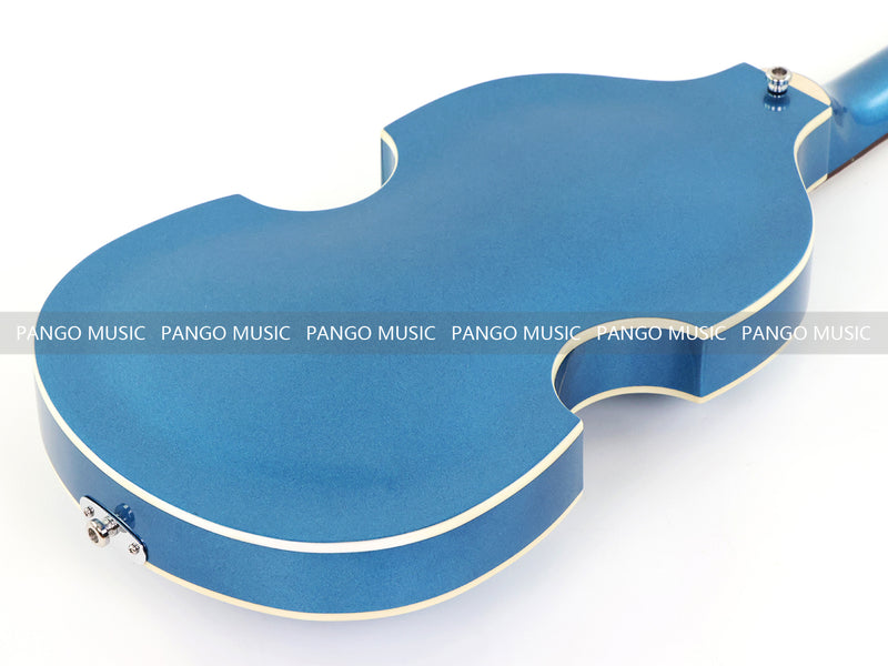 4 String Semi Hollow Violin Style Electric Bass Guitar with Metallic Sparkling Finish (PHY-109)