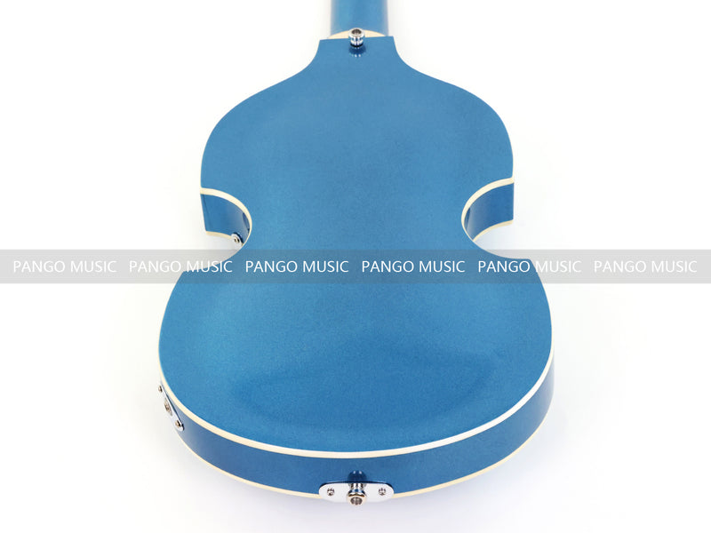 4 String Semi Hollow Violin Style Electric Bass Guitar with Metallic Sparkling Finish (PHY-109)