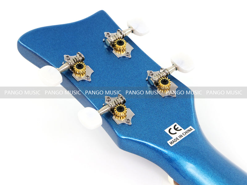 4 String Semi Hollow Violin Style Electric Bass Guitar with Metallic Sparkling Finish (PHY-109)