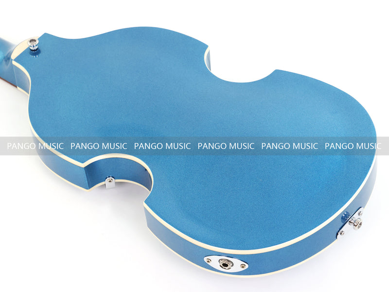 4 String Semi Hollow Violin Style Electric Bass Guitar with Metallic Sparkling Finish (PHY-109)