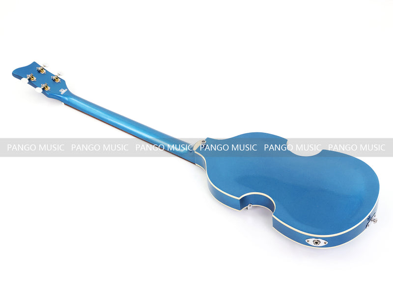 4 String Semi Hollow Violin Style Electric Bass Guitar with Metallic Sparkling Finish (PHY-109)