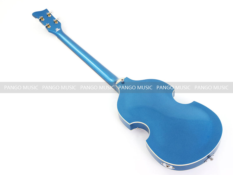 4 String Semi Hollow Violin Style Electric Bass Guitar with Metallic Sparkling Finish (PHY-109)