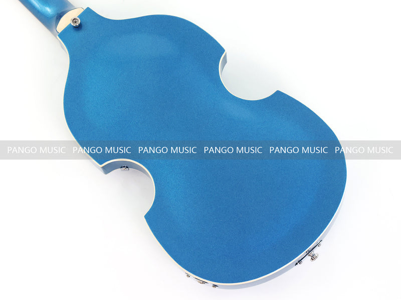 4 String Semi Hollow Violin Style Electric Bass Guitar with Metallic Sparkling Finish (PHY-109)