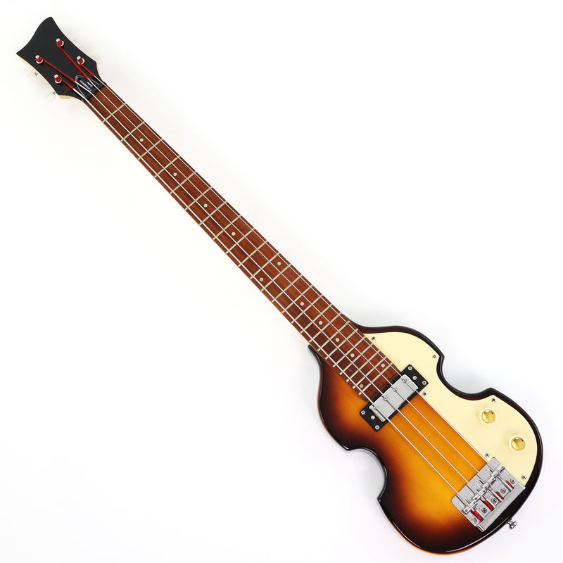 4 String Short Scale Mini Violin Sunburst Electric Bass Guitar(PHF-119)