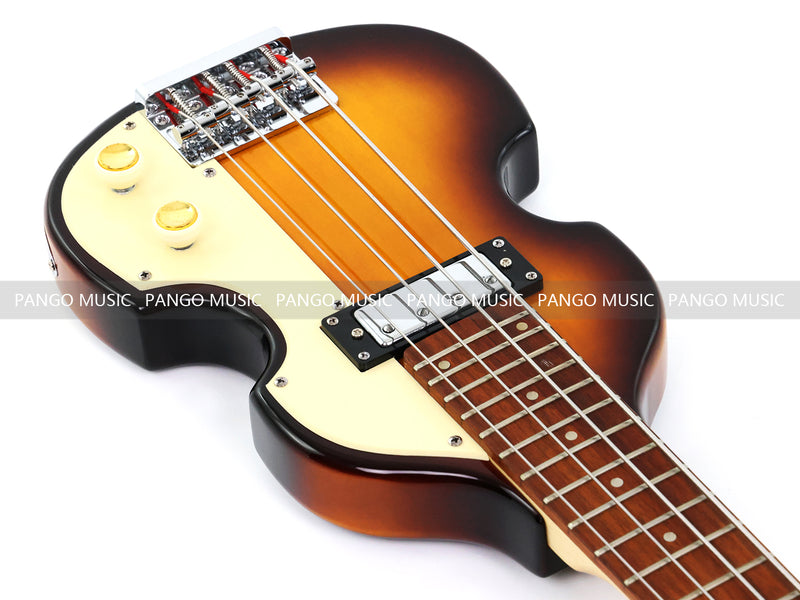 4 String Short Scale Mini Violin Sunburst Electric Bass Guitar(PHF-119)