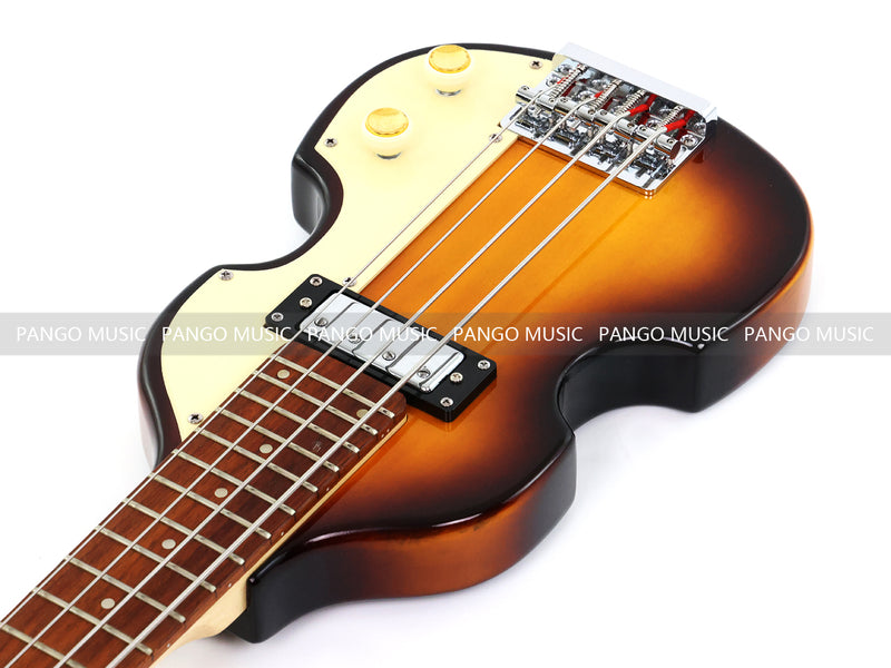 4 String Short Scale Mini Violin Sunburst Electric Bass Guitar(PHF-119)