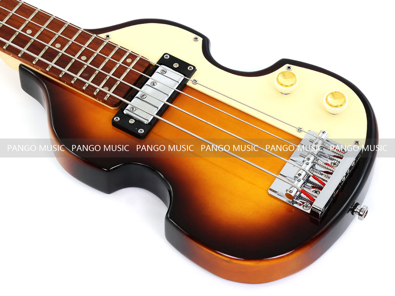 4 String Short Scale Mini Violin Sunburst Electric Bass Guitar(PHF-119)