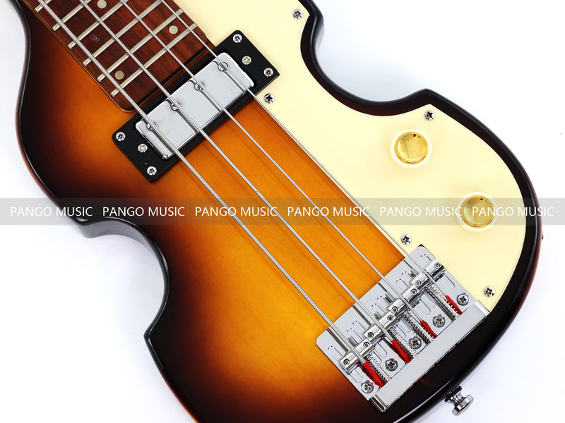 4 String Short Scale Mini Violin Sunburst Electric Bass Guitar(PHF-119)
