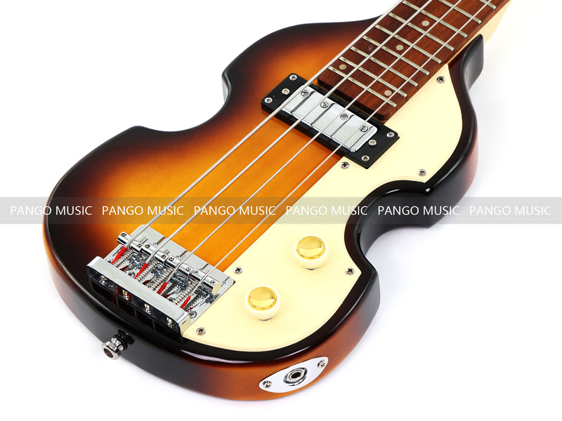 4 String Short Scale Mini Violin Sunburst Electric Bass Guitar(PHF-119)