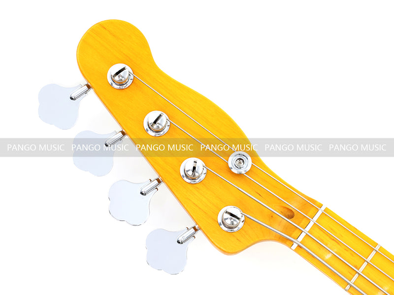 4 String Vintage P Bass Style Electric Bass Guitar with Relic Sunburst Finish & Elm Body(LRG-106X)
