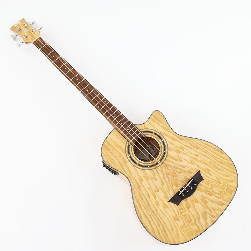4 Strings Acoustic Bass Guitar with Ash Veneer (PAB-312)