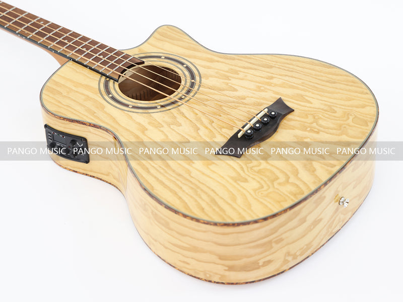 4 Strings Acoustic Bass Guitar with Ash Veneer (PAB-312)
