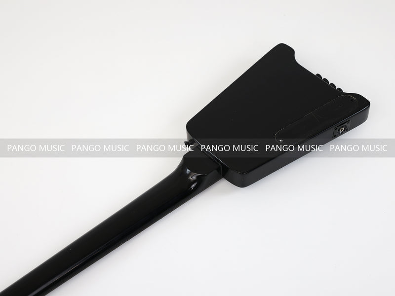 4 Strings All Black Headless Electric Bass Guitar (GKS-036)