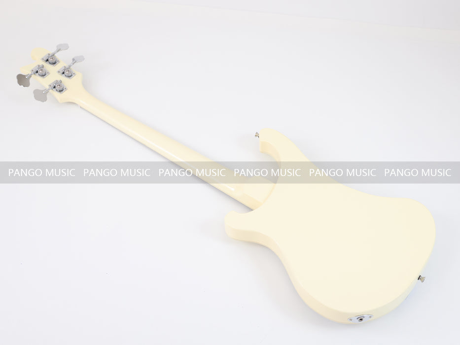 4 Strings All Cream Color Electric Bass Guitar (GKS-100)