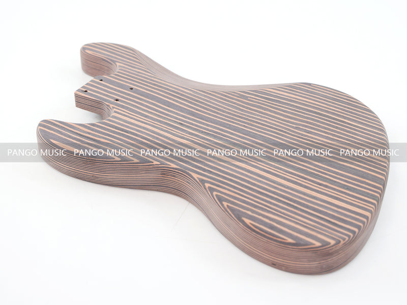 4-String All Zebrawood DIY Jazz Bass Guitar Kit (PJB-015, Limited Edition)