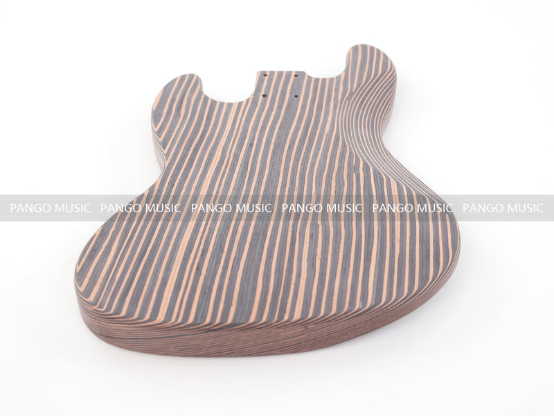 4-String All Zebrawood DIY Jazz Bass Guitar Kit (PJB-015, Limited Edition)