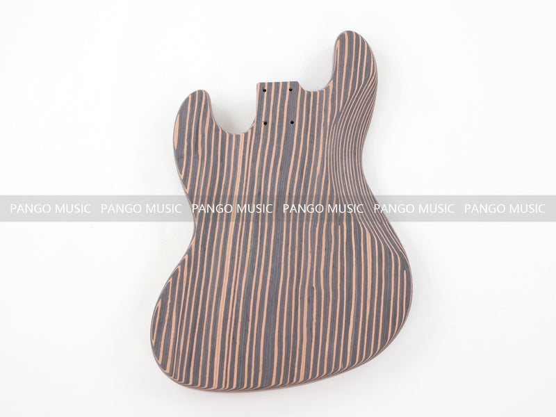4-String All Zebrawood DIY Jazz Bass Guitar Kit (PJB-015, Limited Edition)