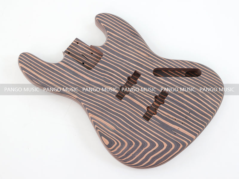 4-String All Zebrawood DIY Jazz Bass Guitar Kit (PJB-015, Limited Edition)