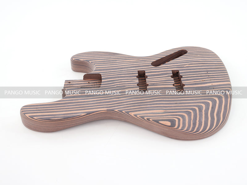 4-String All Zebrawood DIY Jazz Bass Guitar Kit (PJB-015, Limited Edition)