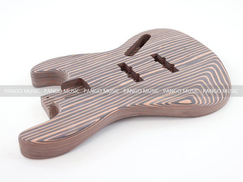 4-String All Zebrawood DIY Jazz Bass Guitar Kit (PJB-015, Limited Edition)