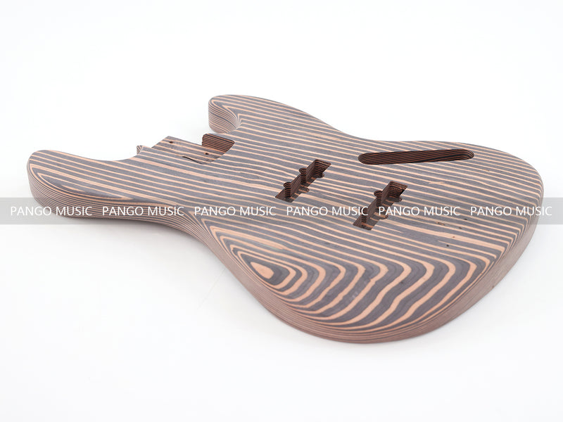 4-String All Zebrawood DIY Jazz Bass Guitar Kit (PJB-015, Limited Edition)