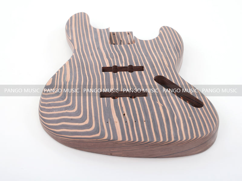 4-String All Zebrawood DIY Jazz Bass Guitar Kit (PJB-015, Limited Edition)