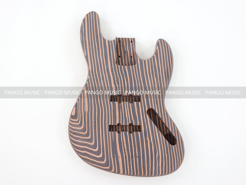 4-String All Zebrawood DIY Jazz Bass Guitar Kit (PJB-015, Limited Edition)